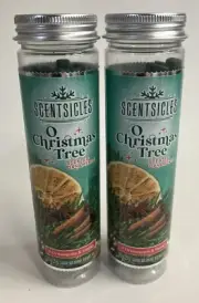Scentsicles O Christmas Tree Scented Christmas Ornaments with Hooks 2 Tubes