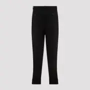 [Ralph Lauren Purple Label] Ralph Lauren Purple Label-Black Pintuck Wool Jogger Pants-Uomo M STAND