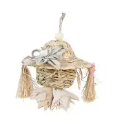Bird Chewing Toy Hanging Training Parrot Toy for Parakeets Finches Budgies