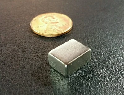 10 Neodymium N52 Block Magnets 1/2" x 3/8" x 1/4"