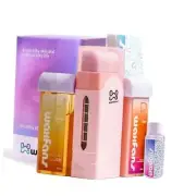 Roll On Wax kit,Waxing Kit for Women, Wax Roller, Roll On Wax Warmer for Hair