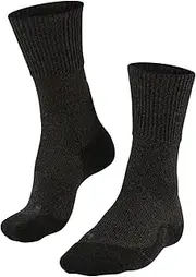 [FALKE] Women's TK1 Wool Hiking Socks Merino Grey More Colours Ladies Thermal Thick Padded Midweight Cushioned Sole Breathable Quick Dry Anti Blister Outdoor Walking Sock 1 Pair