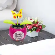 Solar Dancing Sunflower Swinging Butterfly FlipFlap Car Dashboard Comfort Home
