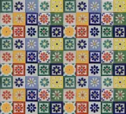 100 4x4 Mexican Tiles FLOWER DESINGS Handmade Talavera Backsplash Handpainted