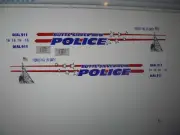 Butte Silver Bow MT Police Vehicle Decals Custom 1:43