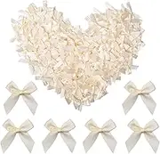 Satin Ribbon Bows,100 PCS Bows for Crafts Bowknot Mini Bows for Wedding Birthday Party Home Decoration Present Wrapping Craft Supplies