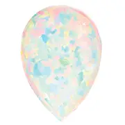 Gemstone Imitation White Opal 6X4mm Pear Cabochon
