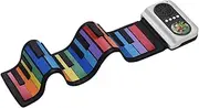 37-Key Portable Roll-Up Piano Silicon Electronic Keyboard Keys Built-in Speaker Musical Toy for ren Pink One Size