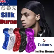 Velvet Durag Silky Hat Cap Men Women Premium Designer Doo Rag Wave Silk Headwear