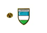 pins pin's flag national badge backpack hat shield world uzbekistan