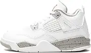 [Nike] Little Kid's Jordan 4 Retro White Oreo Wht/Fire Red-Tech Grey-Blk (BQ7669 100) - 1.5