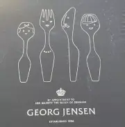 Georg Jensen Alfredo The Twist Family children's cutlery - Brand New