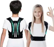 Kids & Teens Posture Corrector - Updated Upper Back Support for Better Posture