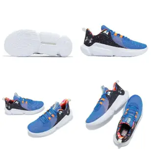 【UNDER ARMOUR】籃球鞋 Futr X2 LE 男鞋 藍 橘 黑 輕量 緩震 支撐 UA(3026757001)