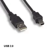 Kentek 3ft USB 2.0 A to Mini B 5 Pin Cable Male Digital Camera Phone PDA MP3 PS3