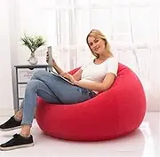 ZLYTQZHGBHD Comfortable Large Lazy Sofa，Living Room Furniture Beanbag (Color : Red)