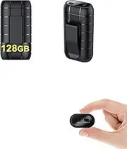 STTWUNAKE 128GB Magnetic Mini Voice Activated Recorder, Long Battery Digital Audio Recorder, Small Recording Device, 2000 Hours Capacity, 300 Hours Recording Time