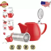 Large 1000ml Japanese Porcelain Teapot with Infuser - Ideal for Loose Leaf Brews