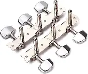 TOYANDONA 6 String Acoustic Guitar Tuning Keys Metal Square Button A-48 Tuning Machine Head