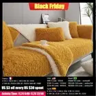 1Pcs Thick Soft Plush Corner Sofa Mat Nordic Non-Slip Slipcovers for Living Room