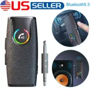 Car Bluetooth 5.3 Audio Music Wireless Receiver AUX 3.5mm Jack Handsfree Adapter