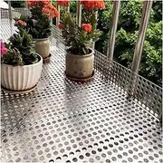 Perforated Sheet Stainless Steel 304 Stainless Steel Perforated Sheet, Industrial Metal Plate, Cat Balcony Nets, Window Leakproof Anti-Fall Mesh Pad, Anti-Theft Decorative Screen Grilles