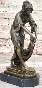 Exquisite Shawl Dancer Art Deco Bronze by C J R Colinet Fine Art Statue