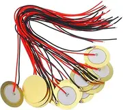 JEWEDECO 15pcs Piezo Diaphragm Pickup Discs for Guitar Easy Install Acoustic Instrument Accessory Versatile Sound Quality for Drums Microphones and More