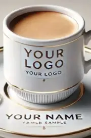 SET OF 6 TURKISH PORCELAIN GREEK ARABIC COFFEE ESPRESSO Personalised CUP SAUCER