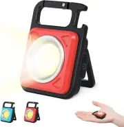 2 Pack Mini COB Keychain Flashlight with 4 Work Light Mode,1000 Lumen Brightness