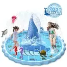102 Splash Pad Inflatable Sprinkler Play Mat Water Toys Extra Large Kids 3-12