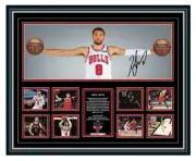 Zach Lavine Chicago Bulls Wings Signed Limited Edition Framed Memorabilia