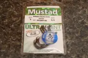 Mustad 39928NP-BN Size 5/0 Octopus Inline Wide Gap Circle Hooks Pack of 6