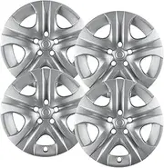 Hubcaps.com - Premium Quality 17" Silver Hubcaps fits 2013 2014 2015 2016 2017 and 2018 Toyota Rav4, Heavy Duty Construction (Set of 4) 61170AMS-4