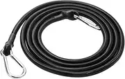 harayaa Heavy Duty Bungee Cord with Hook Black Moving Straps Elastic Rope Tie Bungee Cords for RV Motorcycle Kayak Boat Luggage Rack Camping Tent, 2m