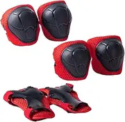 Perfeclan Knee and Elbow Pads Kids Protective Gear Set Wrist Guards Knee Pads for Children Scooter Outdoor Riding Skiing