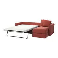 在飛比找IKEA優惠-IKEA 附躺椅三人座沙發床, ljungen 淺紅色, 4