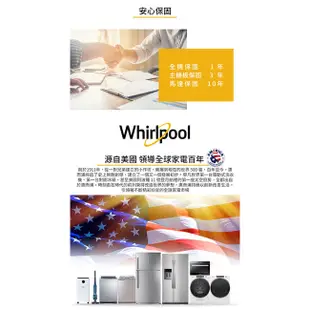 美國Whirlpool W Collection 17公斤蒸氣洗脫烘滾筒洗衣機 8TWFC6820LW 含安裝+回收舊機