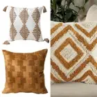 Pillowcase Decorative Cushion Cover Cotton Weave Textured Home Decoration
