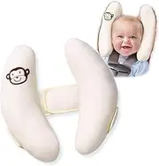 Adjustable Travel Pillow for Kids Toddler, Portable Head Support for Car Seats for Newborn, Head Support Pillow for Baby, Headrest Pillows for Cars, Rest Baby's Head Comfortably in Any Position