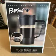 8 Cup FRENCH PRESS Plunger Coffee Tea Borosilicate Glass Stainless Steel Parini