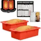 Air Fryer Silicone Loaf Pans for Baking, Non-Stick Mini Mini, Multicolor