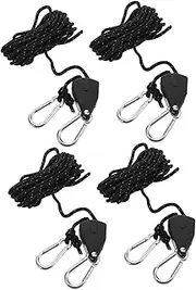Abaodam 4pcs Set Tent Guy Lines with Tensioners Adjustable Camping Rope Set for Outdoor Activities Lightweight and Portable Guy Ropes for Windproof and Versatile Use