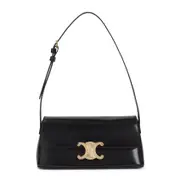 [Celine] Celine-Black Diane Calfskin Shoulder Bag-Donna OS OS
