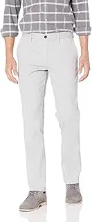 [Amazon Essentials] Men's Slim-Fit Wrinkle-Resistant Flat-Front Chino Pant, Light Grey, 33W x 29L