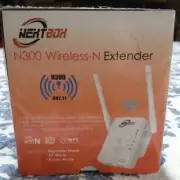 NEXTBOX WiFi Range Extender N300 Wireless Signal Booster & Repeater NEW White