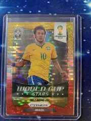 2014 Panini Prizm World Cup Stars #7 NEYMAR Yellow White Red Pulsar Refractor