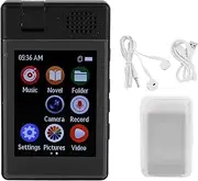 Portable MP4 Player 2.5 Inch Large Screen Bluetooth 5.3 HiFi Sound Digital Music Player with Voice Recorder Camera for Travel Outdoor Students Black 32GB