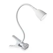 NHCLP-OL-WH Clamp Light Desk Lamp with Flexible Gooseneck, 3 White Olivia LED