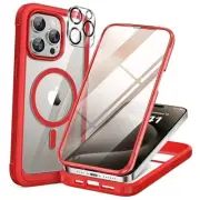 Magnetic for iPhone 15 Pro Max Case 6.7'' iPhone 15 Pro Max 6.7" Magnetic Red